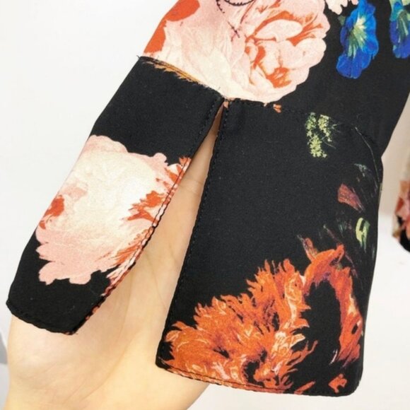 Worthington Floral Peplum Women's Blouse Size Large - Picture 2 of 6